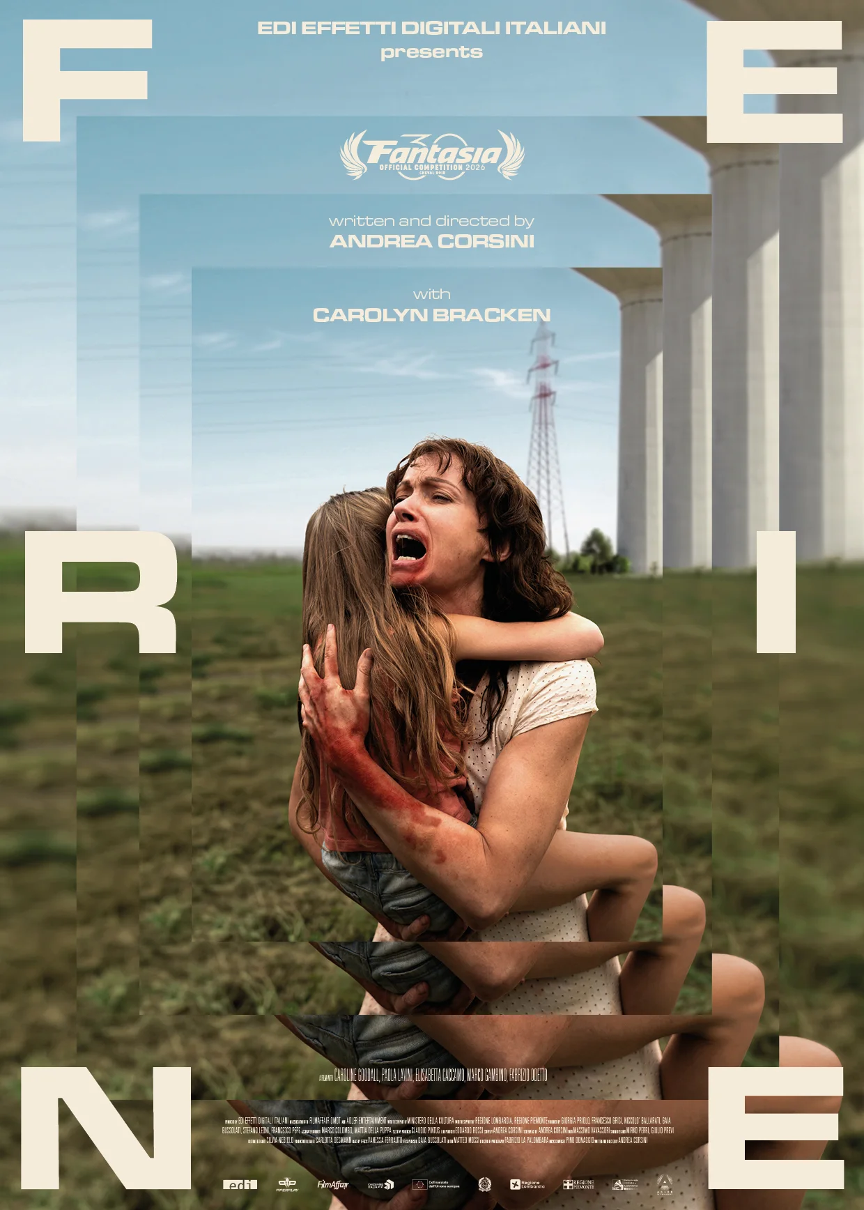 Internationales Kinoposter zum Horrorfilm Ferine von Andrea Corsini